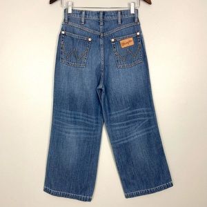 Wrangler Heritage Wide Leg Crop Jeans High Rise